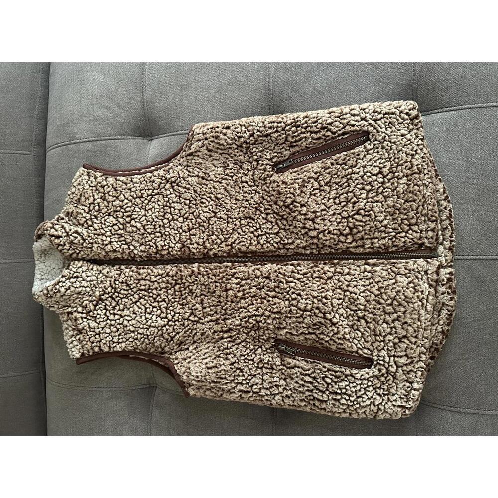 Francesca's Blue Rain Sherpa Vest